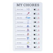 Delaman Chore Chart for Kids and Adults Memo Boards Portable Detachable Message Board PVC Chores Chart for Multiple Kids Feel Comfortable Learn Planning MY CHORES