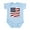 Sky Blue, variant on CafePress - American Flag USA Body Suit - Baby Light Bodysuit, Size Newborn - 24 Months