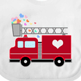 thumbnail image 4 of Inktastic Easter Red Firetruck with Pink Hearts Boys or Girls Baby Bib, 4 of 4