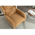 thumbnail image 3 of New ocking Chair, Upholstered Glider with Solid Wood Legs, High Back Wooden Rocker for Living Room, Bedroom, 3 of 4