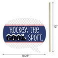 thumbnail image 5 of Big Dot of Happiness Funny Shoots and Scores - Hockey - Baby Shower or Birthday Party Photo Booth Props Kit - 10 Piece, 5 of 5