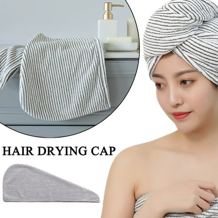 

MRULIC Towel Shower Cap Baotou Absorbent Thick Shampoo Towel Hair Quick-drying Drying Hair Home Textiles + Grey