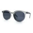 thumbnail image 4 of Retro Hipster Fashion Horn Rim Round Circle Len Plastic Sunglasses Slate - Black, 4 of 8