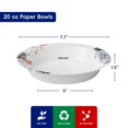 thumbnail image 3 of Cuencos de papel Jolly Chef, 20 onzas, 160 unidades, aptos para microondas, 3 of 7