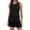 Black, variant on Women's Summer Workout Tank Tops | Sleeveless Racerback Crewneck Casual Loose Fit Running Gym Athletic Shirts