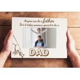 thumbnail image 5 of Darling Souvenir Made With LoveEngraved Table Top Photo FrameWooden Special To Be A Dad Quotes White Picture Frame Gift For Father's Day, 5x7 Photo Size Horizontal, 5 of 8