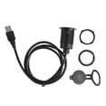 thumbnail image 3 of Single Port Dual USB 2.0 Male To USB 2.0 Female, ABS Material USB Dash Mount Cable Waterproof Wide Applicability  For Ship, 3 of 8