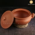 thumbnail image 5 of Swadeshi Blessings Unglazed Clay Pot For Cooking 2L With Lid | Earthen Kadai, 5 of 7