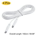 thumbnail image 2 of Uxcell 150cm 2 Pin Double End Cords T4 T5 T8 LED Tubing Lamp Connecting Wire 4 Pack, 2 of 6
