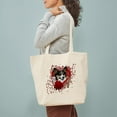 thumbnail image 3 of CafePress - Valentines Key To My Heart Tote Bag - Unisex Canvas Tote Bag, Beige, 1-Piece, 3 of 7