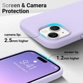 thumbnail image 3 of for iPhone 15 Phone Case, Silicone Upgraded [Military Grade Drop Protection] Protective Shockproof Phone Case for iPhone 15 Case, 6.1 inch, Cloud Mauve, 3 of 13