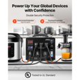 thumbnail image 3 of Heavy Duty 5000VA Voltage Converter Transformer,Step Up/Down 110V to 220V Power Transformer with LCD Display&Multiple Outlets, 3 of 12