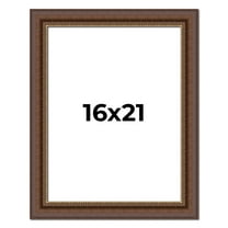 16x21 Copper and Brown Real Wood Picture Frame Width 2 inches | Interior Frame Depth 0.5 inches |