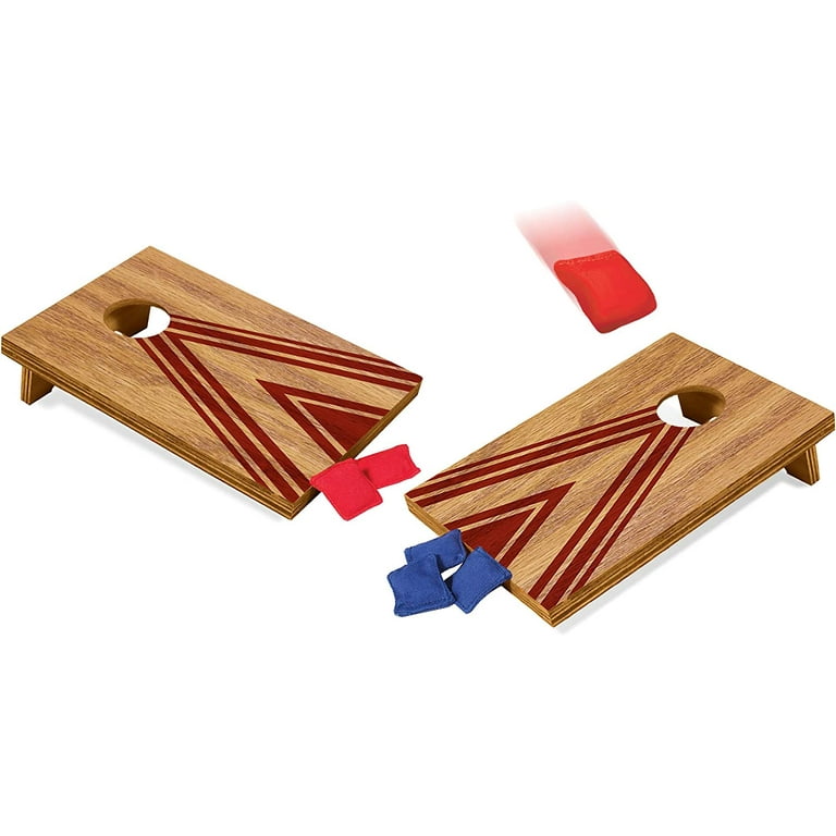 Schylling Table Top Corn Hole Game, Brown, (Model: TCH