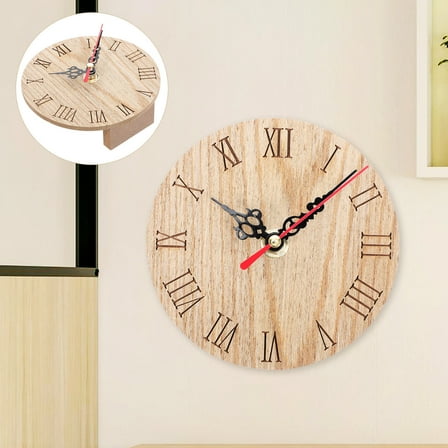Pretyzoom Small Decorative Clock Plastic 1Pcs
