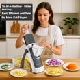 thumbnail image 2 of SupMaKin Adjustable Mandoline Slicer with Container, Stainless Steel Vegetable Cutter, Foldable & Dishwasher Safe Food Chopper for Kitchen (0.1-8mm Thickness), 2 of 9