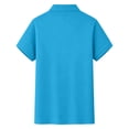 thumbnail image 4 of Mens Solid Polo Shirt Short Sleeve Classic Casual Golf Tee Soft Breathable Lightweight 3 Button Collared Summer Work Top, 4 of 5