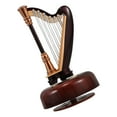 thumbnail image 2 of WEUVEB Brown Classical Harp Music Box - Elegant Handmade Craft, Ideal Gift for Music and Collectors, 2 of 8