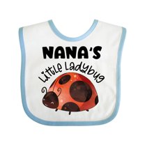 Inktastic Nana's Little Ladybug Boys or Girls Baby Bib