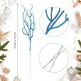 thumbnail image 2 of Tutuviw 30 Pcs Glitter Christmas Tree Pick 13 Inch Curly Tall Tree Filler Branches Sprigs Christmas Tree Filler Twigs Twigs Xmas Decorations for Vase Xmas Gift Wedding Decoration,Blue, 2 of 6