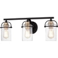 thumbnail image 4 of Emerson 3-Light Matte Black Vanity Light, 4 of 6