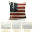 thumbnail image 4 of Shiartex Memory Foam Pillows American Flag Outdoor Throw Pillows Throw Pillows Outdoor Throw Pillow Case Spring Cushion Covers Farmhouse Sofa Pillows Fourth of July Decorations Party White, 4 of 5