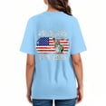 thumbnail image 6 of mgoYE T-Shirt for Women 250th Anniversary USA Shirt Front Back Print Women T-Shirts Graphic Tees Womens 250 Years of Freedom 1776 2026 American Flag 4 July Vintage O-Neck T-Shirt, 6 of 9