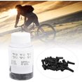 thumbnail image 5 of ABCISI 100pcs Bicycle Spoke, Aluminum Alloy Bicycle Wheel Spoke Bicycle End Caps Spoke Cap, Bike Wheel Spoke Nipples Combine Lightness and Easy to Install, Black, 14x6mm, 5 of 19