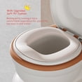 thumbnail image 3 of Asiento para orinal Asiento de inodoro para entrenamiento de orinal para niños Asiento de entrenamiento para orinal realista para niños pequeños Niños niñas con almohadilla de PU suave Almacenamiento, 3 of 8