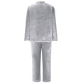 thumbnail image 5 of UAMVSH Flannel Loungewear Sets for Women Warm Winter Fuzzy Fleece Long Sleeve Pullover Two Piece Sleepwear Comfy Pajama Outfits(MediumGray), 5 of 6