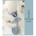 thumbnail image 3 of Pet Vest Traction Rope Colour Cartoon Bear Chest Strap Dog Chain Walking The Dog Rope Small Medium Sized Dogs Cat Accessories Beige-S, 3 of 9