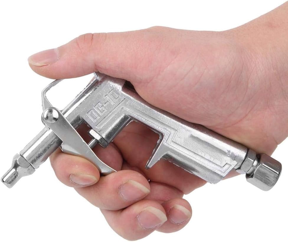 MKEUDQ-DG-10 Air Blow Gun, Pneumatic Dust Blow Gun Aluminum Alloy Adjustable Air Nozzle Dust Blowing Gun
