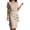 A-Khaki421, variant on SONXAHE Women's Asymmetrical Layered Midi Dress Short Sleeve Elegant Formal Sheath Gown
