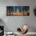 thumbnail image 3 of Elegant Christmas Canvas Art with Wooden Frame - Vivid Holiday Scenery, Festive Wall Decoration for Homes Offices Classic Style, Christmas Home Decor, 2D, Perfect for Room Decor 12*16inch*3pcs, 3 of 5