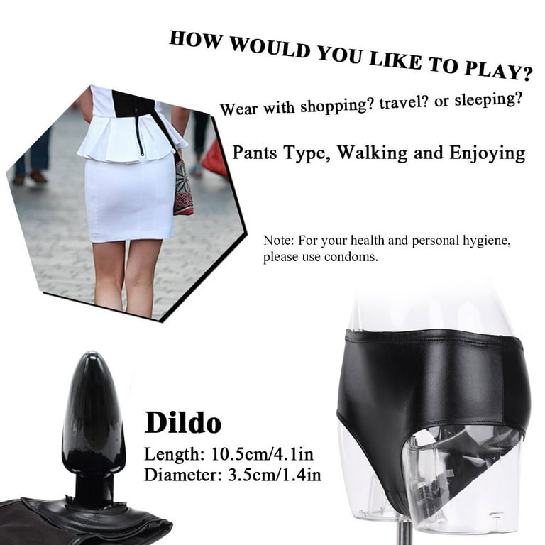 moobody Unisex Masturbation Panties Plug Dildo Vaginal Anal Plug Pants  Chastity Underwear, Toy for Flirting Game 