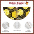 thumbnail image 3 of Defioc Geometric Pattern with Bee for Christmas Tree Skirt Snowman Xmas Tree Skirt Farmhouse Christmas Decorations Tree Mat for Holiday Party Decor-36", 3 of 6