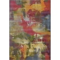 thumbnail image 1 of Unique Loom Outdoor Modern Watercolors Rug 5' 3 x 8' Rectangle Multi/Beige, 1 of 1