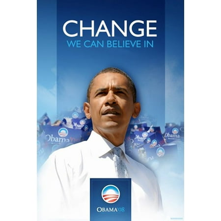 Barack Obama - (First) Campaign Poster Movie Poster (11 x (Best Political Campaign Posters)