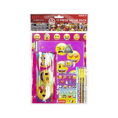 Emoji Stationery 11pc Set - Walmart.com - Walmart.com