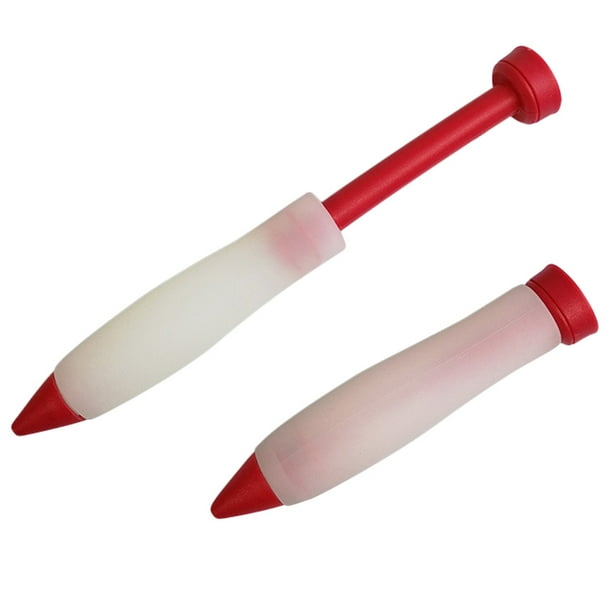 Inteprter Bolígrafo de silicona para decoración de pasteles, profesional, sin olor, antiadherente, para panadería , repostería, exprimidor de Herramientas y accesorios para hornear