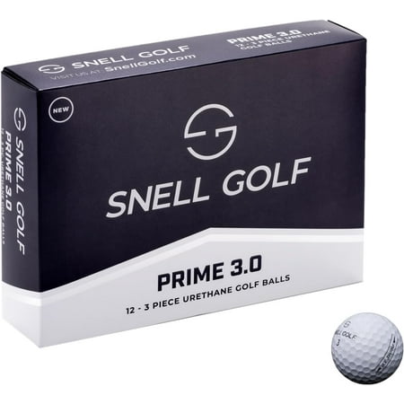 Snell Golf Prime 3.0 Golf Ball - 3 Piece Urethane Cover - 80-85 Compression Range
