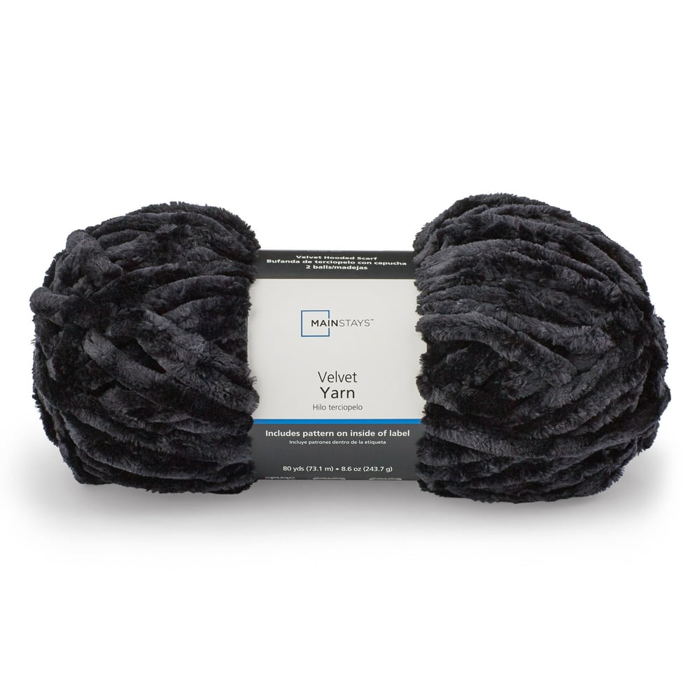 Mainstays 80 yd. Velvet Yarn, 100 Polyester