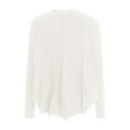 thumbnail image 5 of GEWSEY Women's Neck Batwing Sleeve Sweaters 2025 Fall Winter Oversized Knit Cute Pullover Sweater Dolman Tops Trendy (White, L), 5 of 5