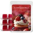 thumbnail image 2 of Scentsationals Wax Melts, Wax Cubes Strong Scent - Sweet Berry Cupcake - Long Lasting Scented Wax Melts for Warmer, 10oz (24-Cubes), 2 of 6