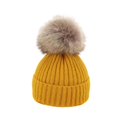 thumbnail image 2 of Eoperou Cozy Oversized Knitted Hat Windproof Thickened Warm Brimless Elastic Fit with Large Fuzzball Knitted Woolen Hat, 2 of 8