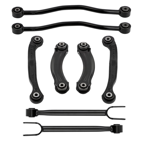 maXpeedingrods 8Pc Rear Upper Lower Control Arm Kit for Chrysler 300 300C 2005-2014, for Dodge Charger 2006-2014, Challenger 2008-2015, Magnum 2005-2008 Steel Rear Suspension Kit
