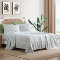 thumbnail image 2 of Caribbean Joe, Cooling 6PC Sheet Set, King, Tropical Toile Green, 2 of 4