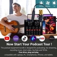 thumbnail image 3 of Podcast Equipment Bundle, BM-800 Mic Kit with Live Sound Card, Adjustable Mic Suspension Scissor Arm, Metal Shock Mount and Double-Layer Pop Filter for Studio Recording & Broadcasting (CF100-), 3 of 6