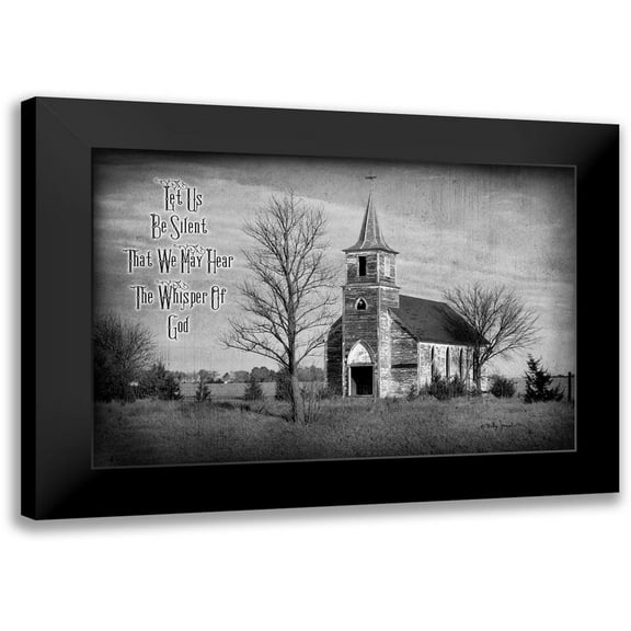 Jacobs, Billy 14x11 Black Modern Framed Museum Art Print Titled - Let Us be Silent