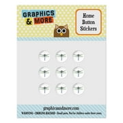 Dragonfly Home Button Stickers Set Fit Apple iPhone iPad iPod Touch